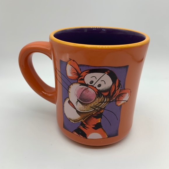 Disney Winnie the Pooh Tigger Ceramic Coffee Mug Orange/Purple - Picture 4 of 13